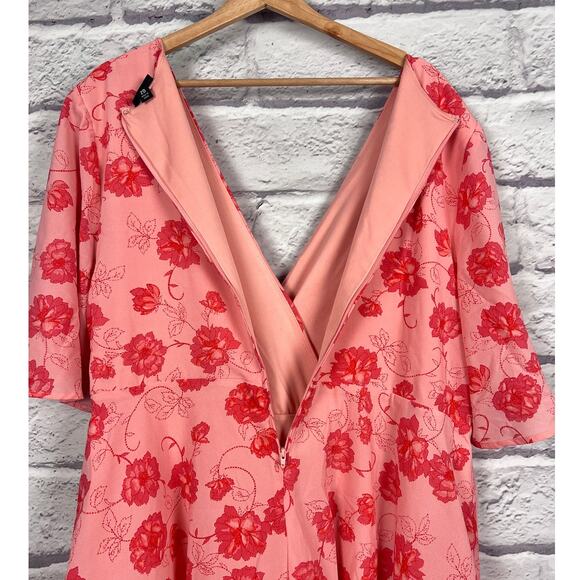 Torrid Womens 2X Feminine Romantic Bloomcore Cottagecore Floral Wrap Dress - Picture 7 of 13